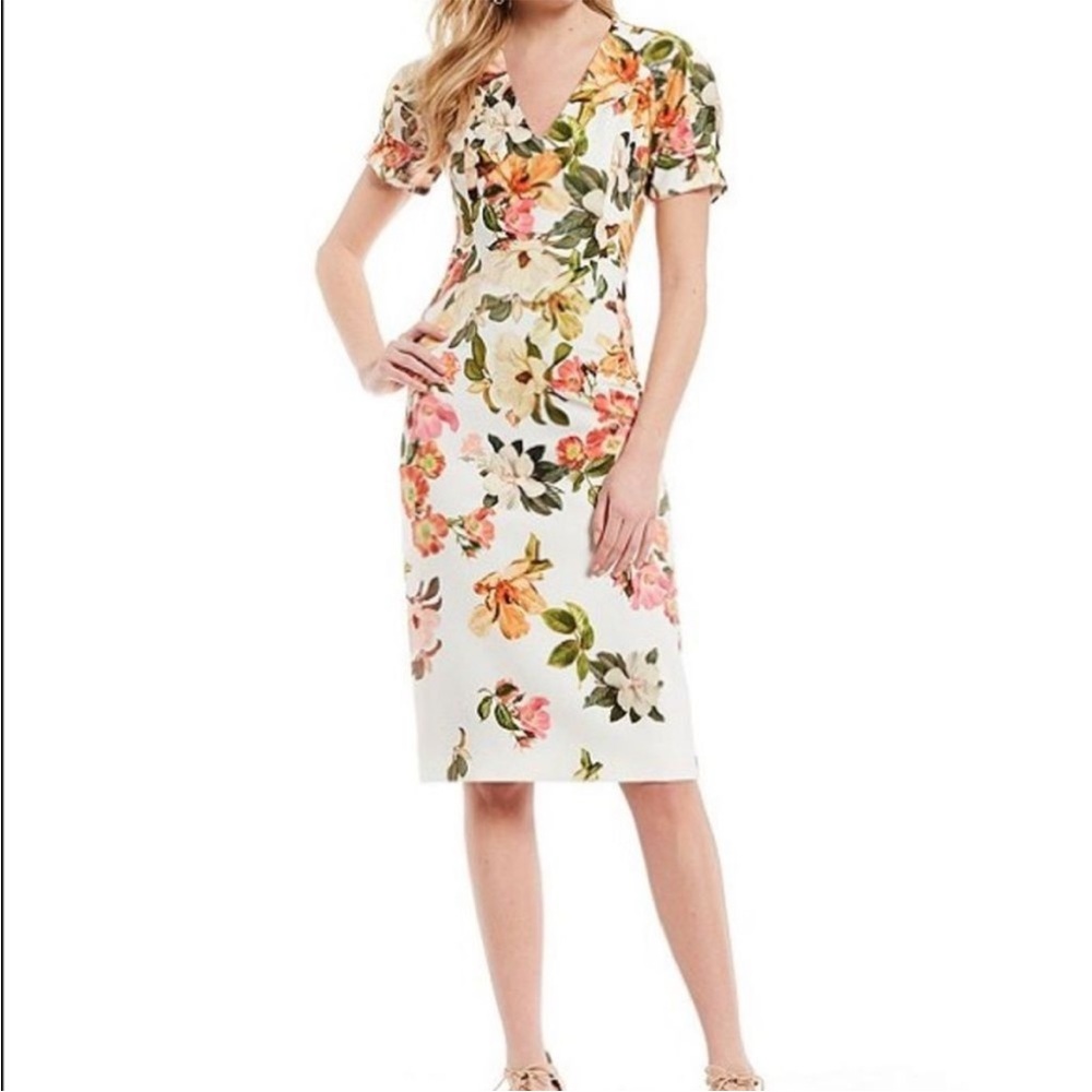 ANTONIO MELANI Tania Sheath Floral Dress 0 NWT